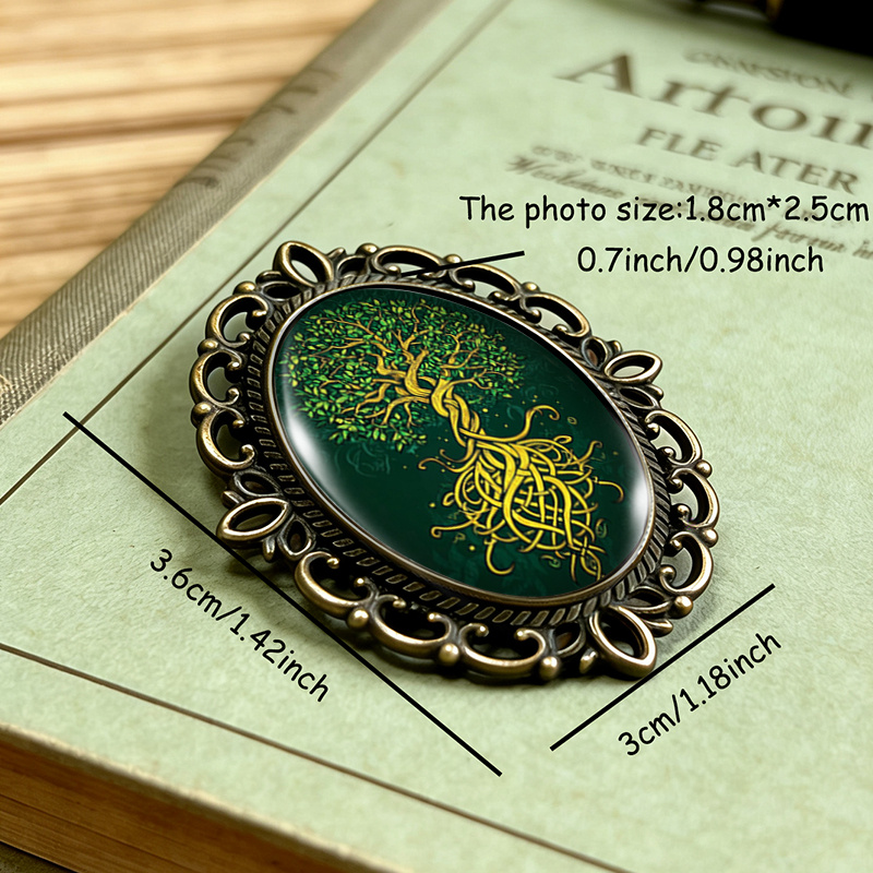 Mystical Tree of Life Brooch, Ideal Gift Accessory